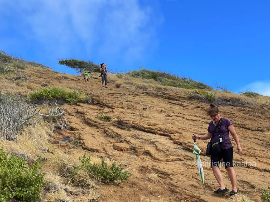 hanauma bay trail steep hike